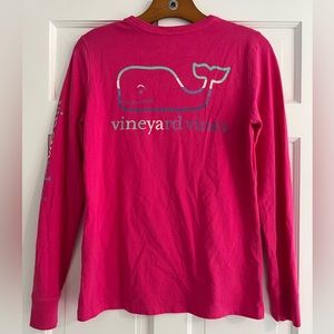 Vineyard Vines Pink Long Sleeve Tee